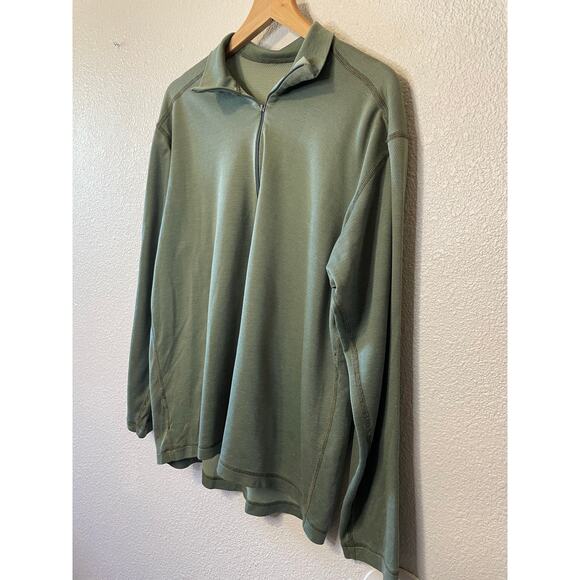 Patagonia Men’s Green Half Zip Collared Lightweight Sweatshirt Henley Large - Picture 11 of 12